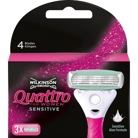Wilkinson Scheermesjes Quattro Sensative 3 Mesjes