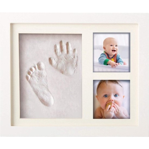 Baby Fotolijstje met Klei Afdruk Gipsafdruk baby - - Kraamcadeau jongens Kraamcadeau meisjes – Pasgeboren Baby – Geboortecadeau afdrukkenset