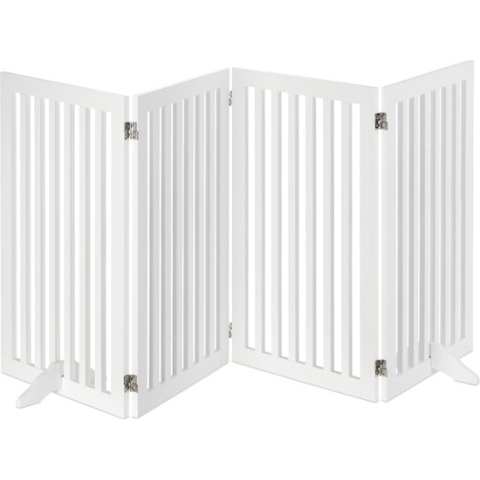 Relaxdays kinderhekje hout - veiligheidshekje - hondenhek - haardscherm - veiligheidshek - 4 panelen