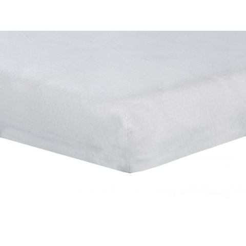 ABZ Hoeslaken Yersey 60x120 cm - Wit