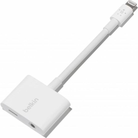 Belkin Rockstar Audio & lightning Splitter - Wit