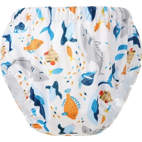 HappyBear - Oefenbroekje Zeedieren | 2-4 jaar - Onesize - Zindelijkheidstraining - Potjestraining
