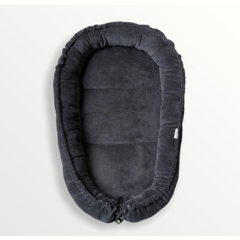 Kl4vertje - babynestje zwart - zacht velours - velvet
