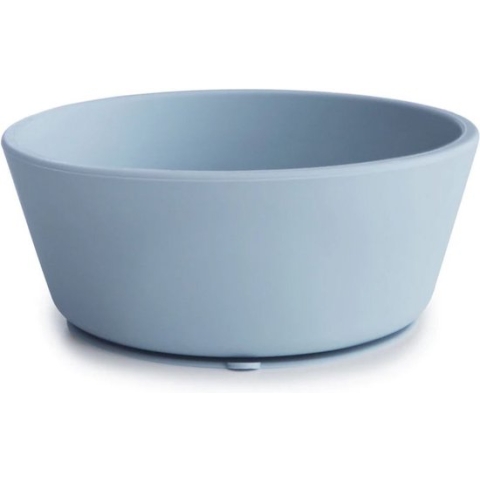 Mushie - Siliconen Kom met Zuignap - Borden & kommen - Powder Blue