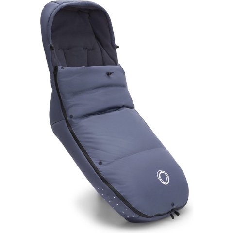 Bugaboo Winter Performance Voetenzak, Must-Have Kinderwagen Accessoire Met Kap, Schoenenschild en Tweeweg Rits in Seaside Blue