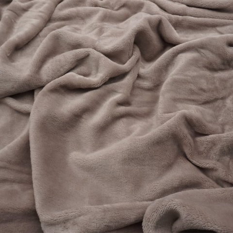 Zachtbeddengoed.nl - Velvet - Baby - Dekbedovertrek - Ledikant - 100x135 cm - Taupe - Allerzachtst - Laken - Zacht - Comfortabel - Kwalitatief - Luxe Beddengoed met Velvet aan Beiden Zijden