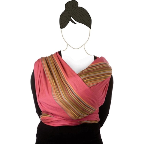 Babylonia draagdoek - BB Slen - Pink Pepper - 560 cm