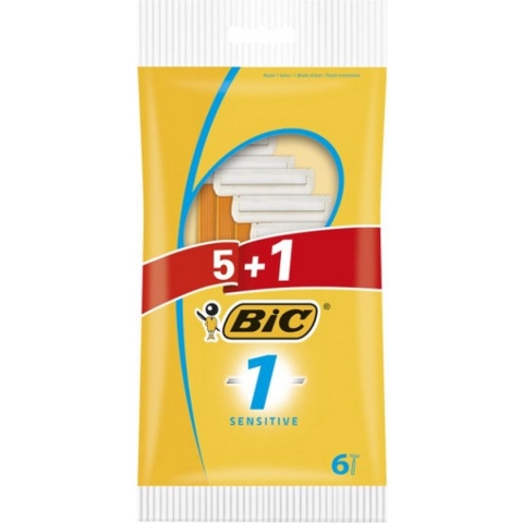 Bic 1 Wegwerpmesjes Sensitive 5+1
