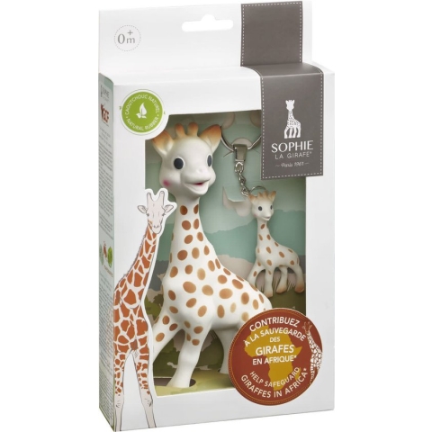 Sophie de giraf - Bijtspeelgoed - Save the Giraffes - inclusief sleutelhanger