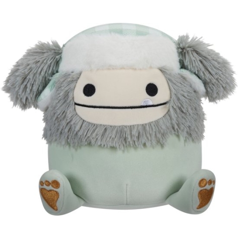 Squishmallows Evita - Grey Bigfoot W/Trapper Hat 19cm Plush