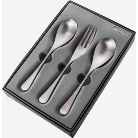 Robert Welch RW2 3-delige set met 2 serveerlepels en serveervork uit rvs mat