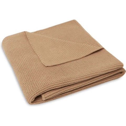Jollein Baby Deken Ledikant 100x150cm Basic Knit - Biscuit