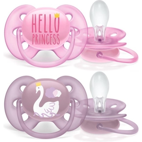 Philips Avent Ultra Soft SCF223/02 - Fopspeen - 6-18 maanden - 2 stuks