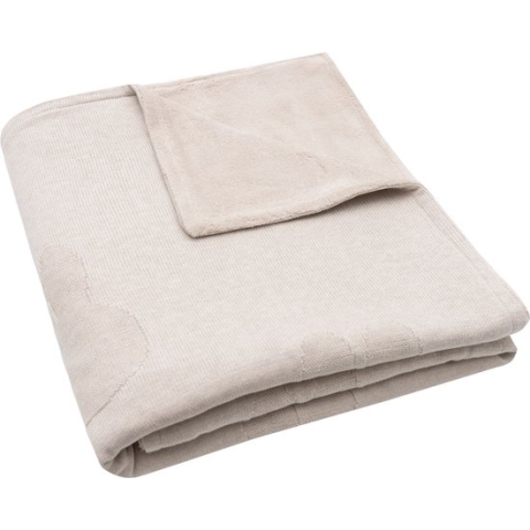 Jollein x Nijntje Deken Ledikant 100x150cm Miffy - Nougat/Coral Fleece