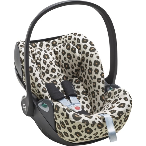 Meyco Baby Leopard autostoelhoes Cybex Cloud Z2 i-size plus - sand melange