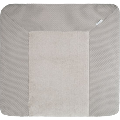 Baby's Only Gebreide baby aankleedkussenhoes - Waskussenhoes - Overtrek verzorgingskussen Sky - Urban Taupe - 75x85 cm
