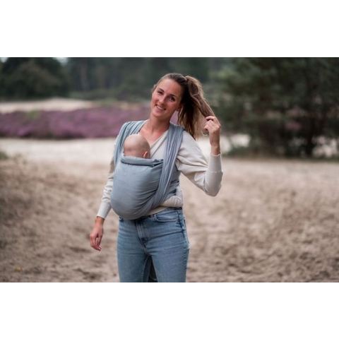 Pure Baby Love - geweven draagdoek - maat 7 - sea blue