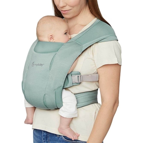 Ergobaby Embrace Soft Air Mesh Sage - draagzak baby
