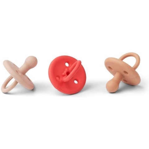 Liewood Speentjes Paula - Apple Red Multi Mix (set van 3) 0-6 maand