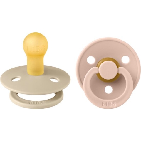 BiBS - Colour Pacifier - Stage 2 Fopspeen - 2 stuks - Vanilla / Blush