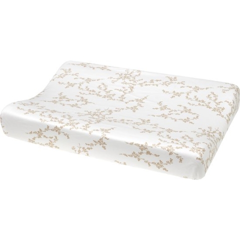 Meyco Baby Branches aankleedkussenhoes - sand - 50x70cm