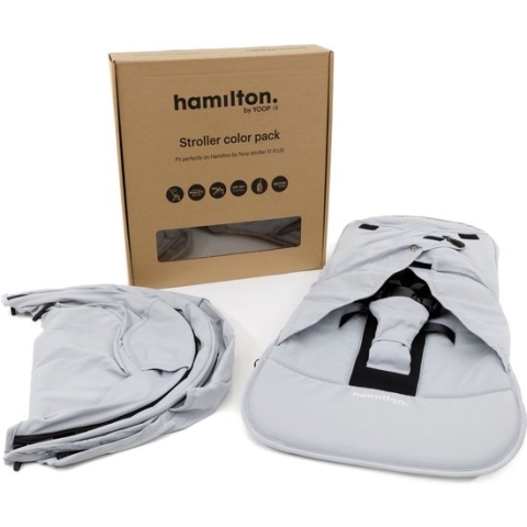Hamilton by Yoop Buggy Bekledingset Color Pack – Sky Blue – Stroller bekleding voor de Hamilton by Yoop X1 Plus & S1 Plus buggy's – Makkelijk te Monteren Kinderwagen Overtrek