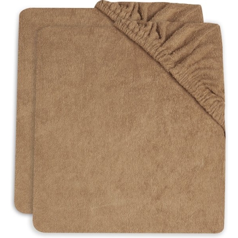 Jollein Aankleedkussenhoes Badstof 50x70cm - Biscuit - 2 Stuks