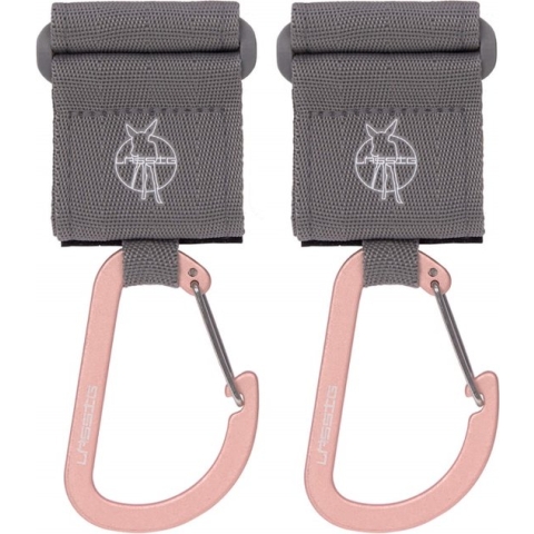 Lassig 2 Stuks Grey Carabiner Tassenhaak 1107007200