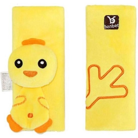 CHPN - Gordelkussen - Gordel kussentje - Zachte Autogordel - Geel - Gordelcover - Covers voor Kinderen - Vakantie - Autovakantie - Autogordel - Autogordelaccessoire