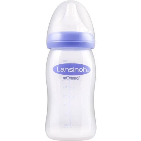 Lansinoh 240 ml - plastic fles - Natural Wave Fles 75880