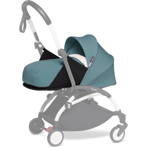 BABYZEN YOYO 0+ Newborn Pack, Aqua - Dit pakket bevat een matras, zonnekap, hoofdsteun & deken - Vereist een YOYO2-frame (apart verkrijgbaar)