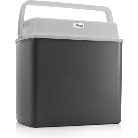 Tristar Koelbox KB-7424 - Coolbox 22 liter - Lichtgewicht met handvat - Thermo-elektrisch koelsysteem - Met 12V stekker voor onderweg en in auto - Om te vormen naar 230V netstroom stekker - Grijs