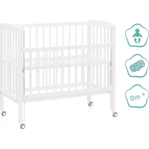 Wieg - Co-sleeper XL - babybed - 2 in 1 - 90 x 45 cm - incl. XL matras 8 cm - Nino - Fillikid - Wit