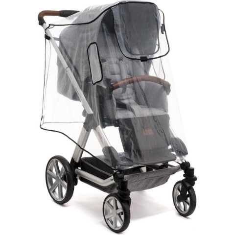 Reer - Universele Regenhoes XL - Transparant voor grote buggy en kinderwagen