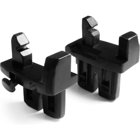 Hauck Duett 2 adapter voor Hauck Comfort Fix autostoeltje op Hauck Duett 2 buggy, zwart