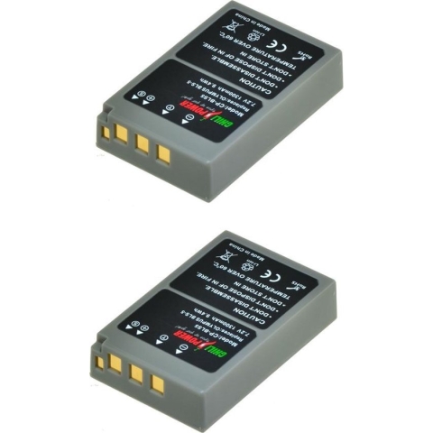 ChiliPower PS-BLS5 / BLS-50 accu voor Olympus - 1300mAh- 2-Pack