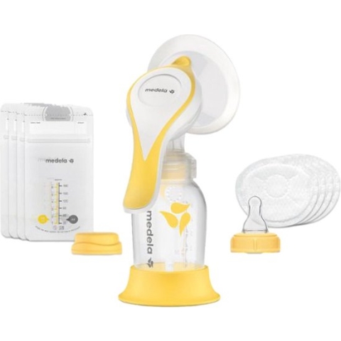 Medela Harmony Handkolf Essential Pack met 4x moedermelk bewaarzakjes en 4 zoogcompressen
