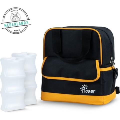 Flouer Koeltas Moedermelk met 2 Koelelementen - Borstvoeding Koeltas - Luiertas - Kolftas