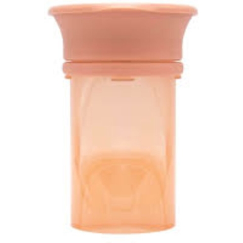 Difrax - 360 graden beker - Anti lek - 250 ml - Perzik - 1 st.
