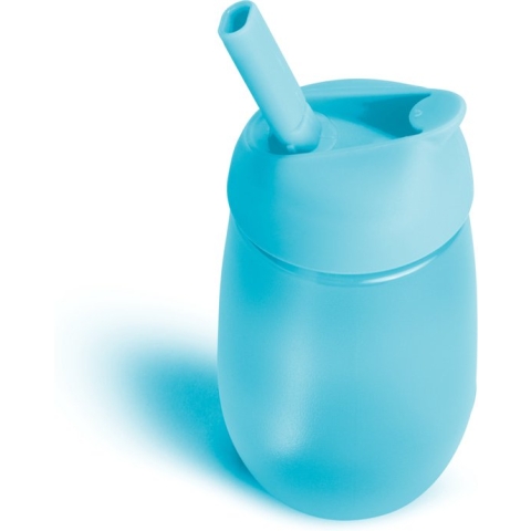 Munchkin Simple Clean Rietjesbeker - Eenvoudig te reinigen - Antilek - Vaatwasser bestendig - Vanaf 12 maanden - Kleur Blauw