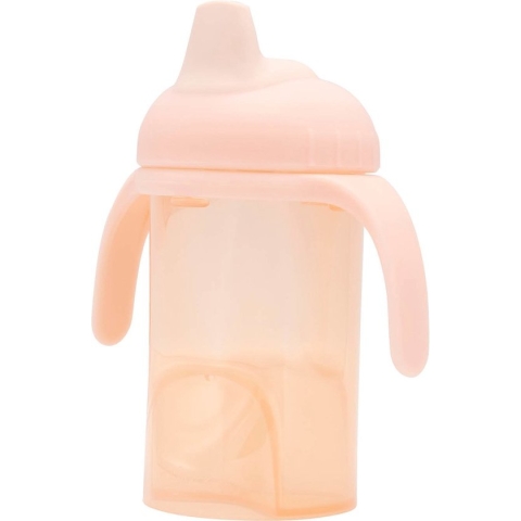 Difrax Antilek tuitbeker 250 ml - Zachte tuit - Lichtroze