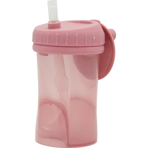 Difrax Rietjesbeker Antilek - 250 ml - Raspberry/Roze