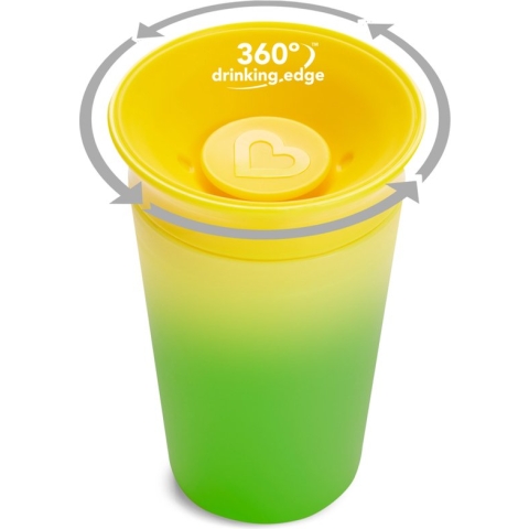 Munchkin Miracle 360 colour changing  sippy cup yellow