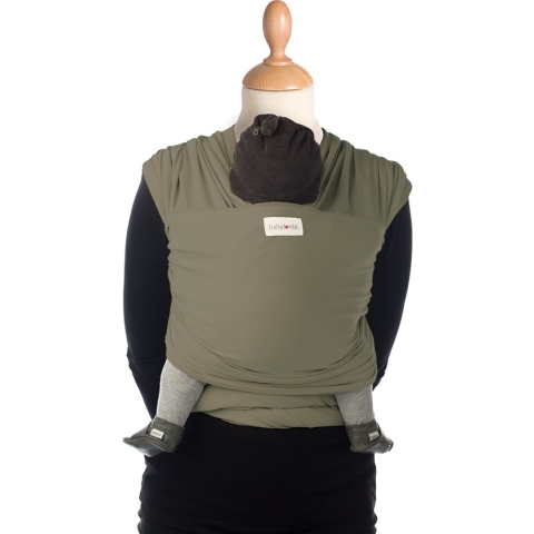 Babylonia Tricot-Slen Bamboo Khaki Green Draagdoek BDDTSB_1_707