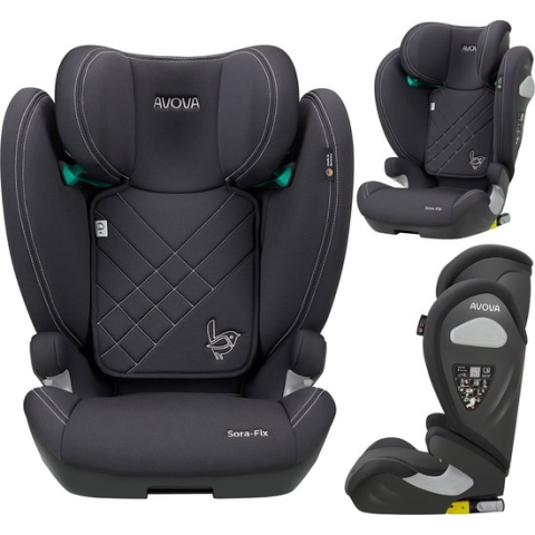 Avova autostoel Sora-Fix - i-Size - Koala Grey (100 - 150cm)