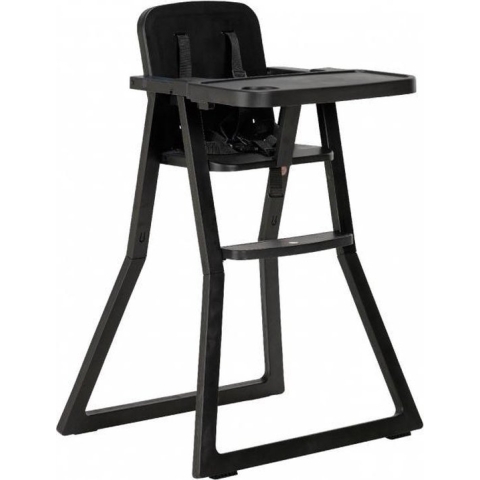 Puck Plain Kinderstoel Zwart