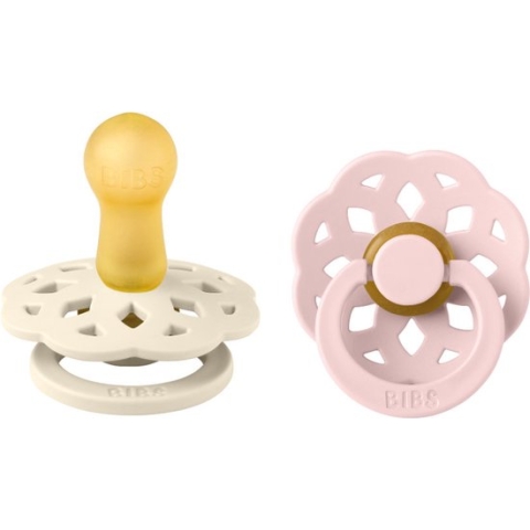 BiBS - Boheme Pacifier - Stage 2 Fopspeen - 2 stuks - Ivory / Blossom