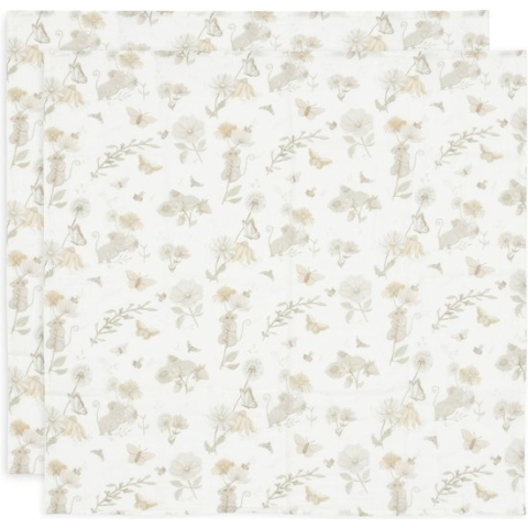 Jollein Hydrofiele Doek Small 70x70cm Dreamy Mouse - 2 Stuks