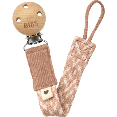 BiBS - Fopspeenkoord - Blush / Ivory - 0+ maanden