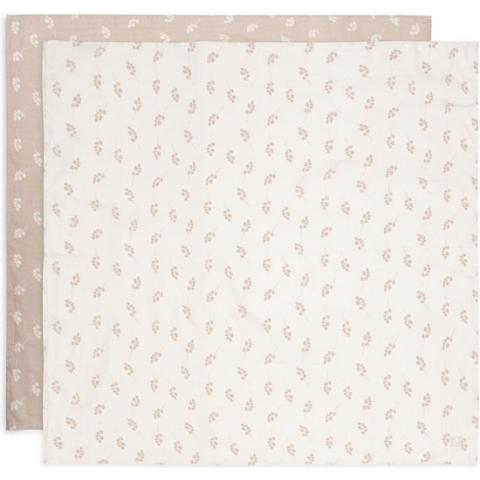 Jollein Hydrofiele Doek Large 115x115cm Twig - Wild Rose - 2 Stuks